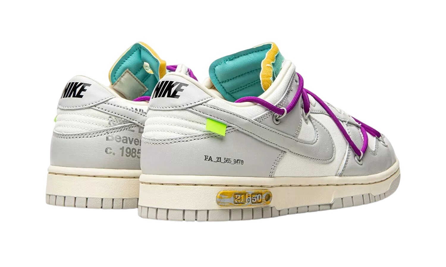 NIKE DUNK LOW Off White Lot 21