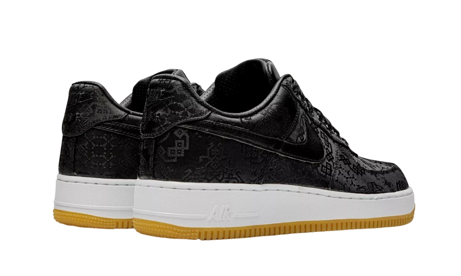 NIKE AIR FORCE 1 07 Clot x Fragment Black Silk