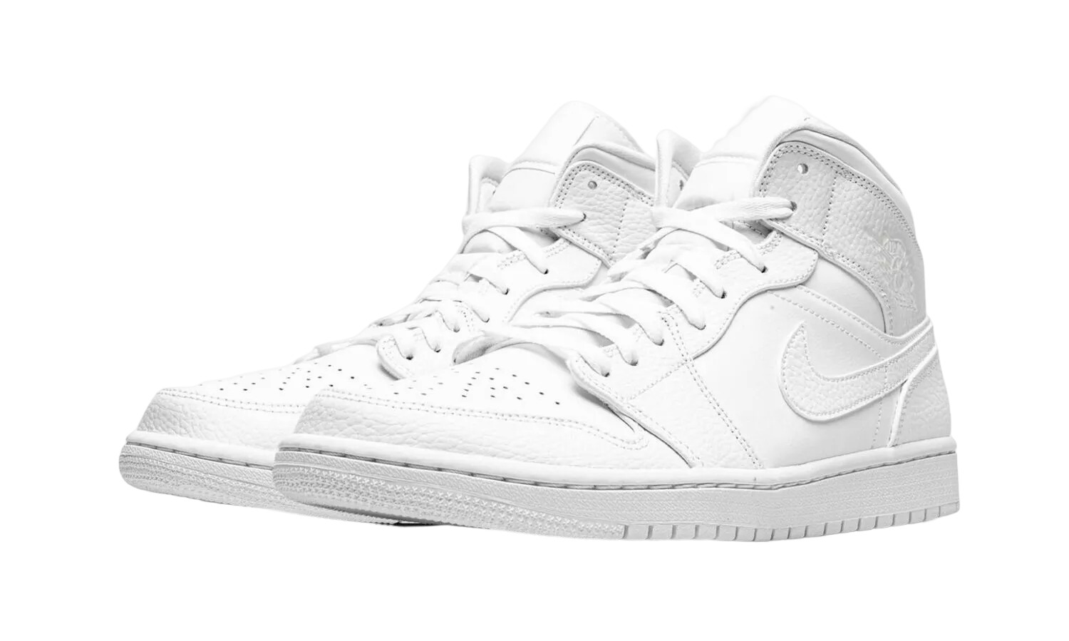 JORDAN 1 MID Triple White