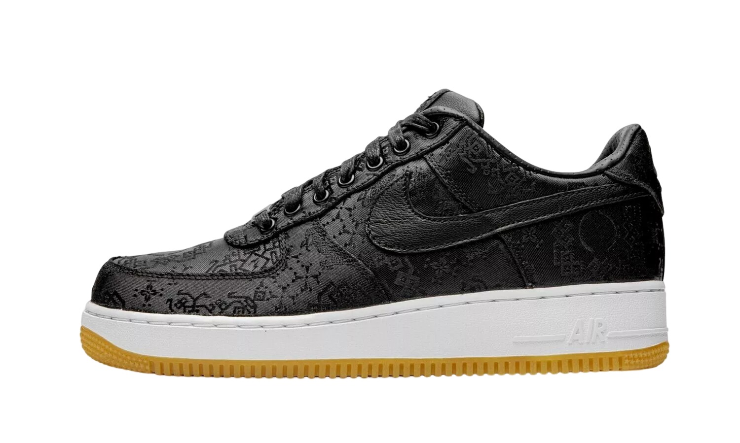 NIKE AIR FORCE 1 07 Clot x Fragment Black Silk