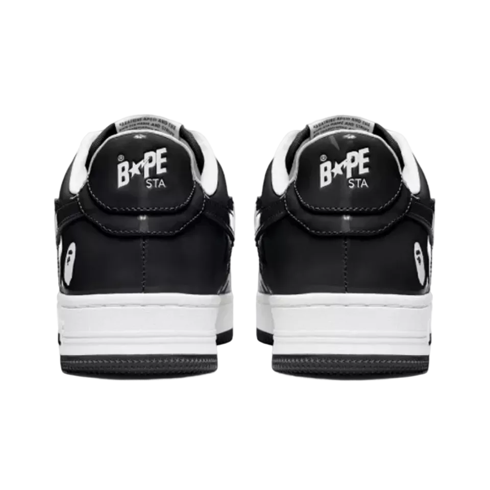 Bape Sta Patent Leather Black White