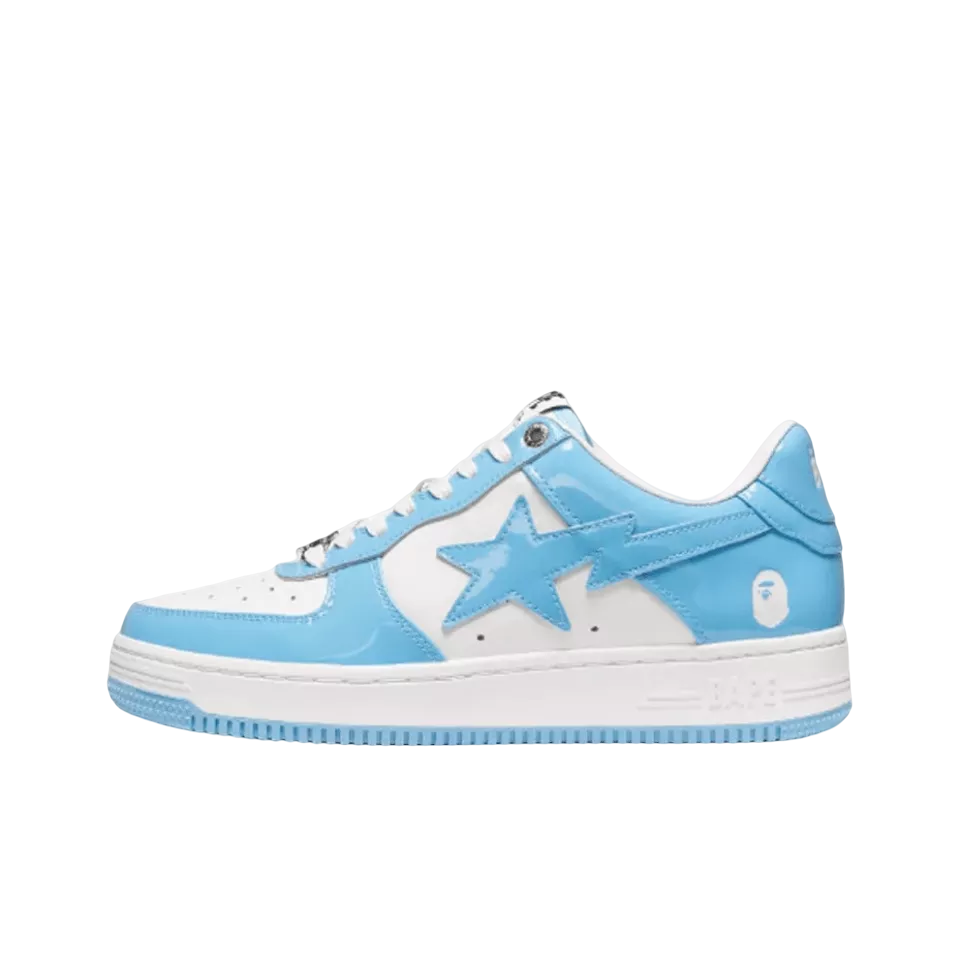 Bape Sta Patent Leather Blue White