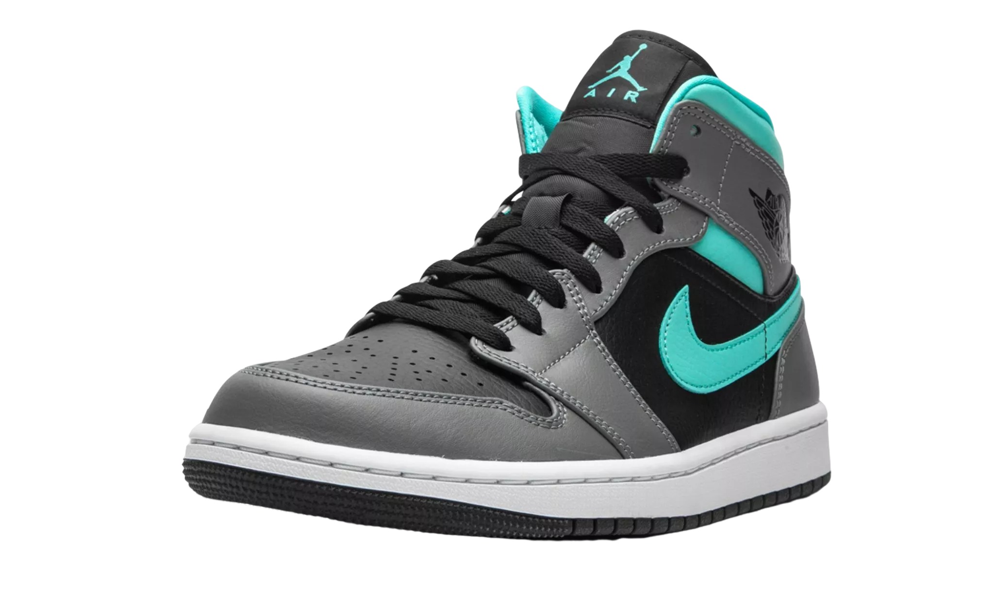 JORDAN 1 MID Grey Aqua