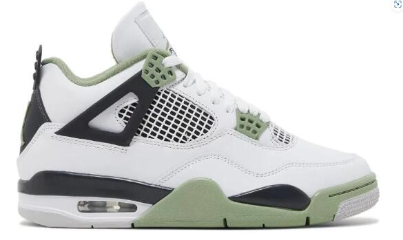 Air Jordan 4 Oil Green Seafoam