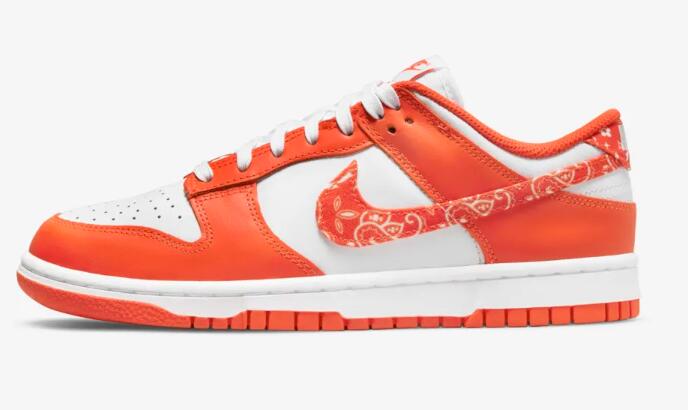 Nike Dunk Low Orange Paisley
