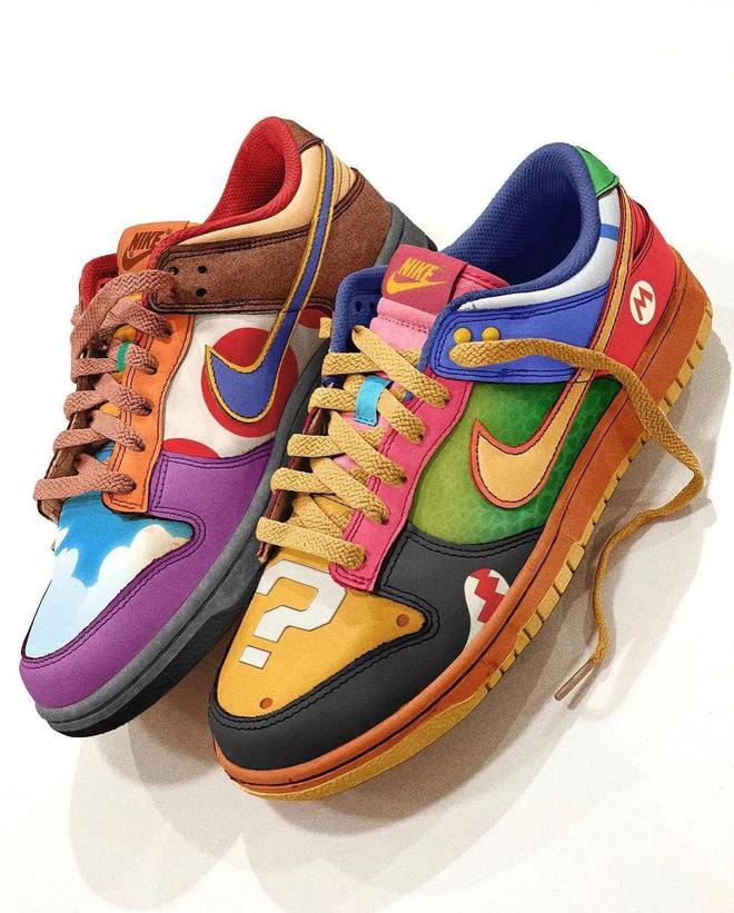 Nike Dunk Low What the Super Mario