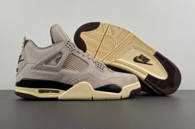 A Ma Maniere x Air Jordan 4 Fossil Stone