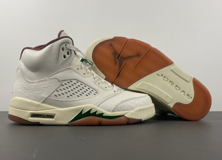 Air Jordan 5 El Grito Sail and Dark Pony