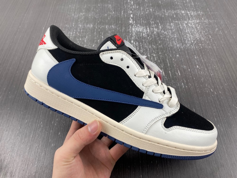 Travis Scott x Air Jordan 1 Low Navy Swoosh