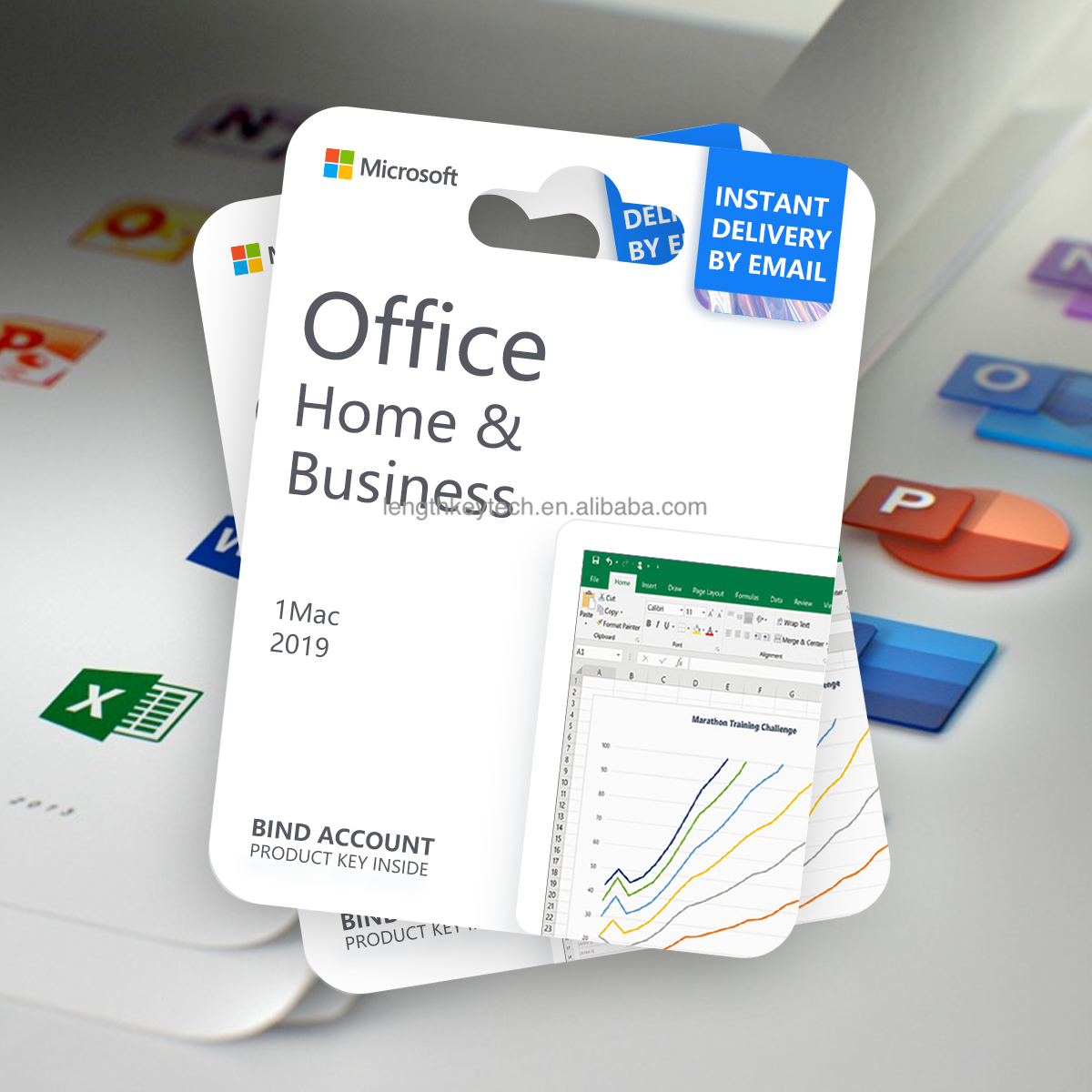 24/7 Online Email Delivery Office 2019 Home Business Key (1 MAC Bind Account) Genuine Original License Lifetime