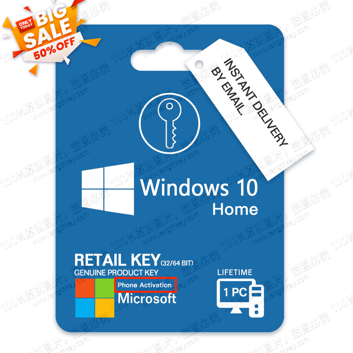 Lowest Price Instant Email Delivery Windows 10 Home Retail Key Phone Activation Genuine Original Digital License Lifetime