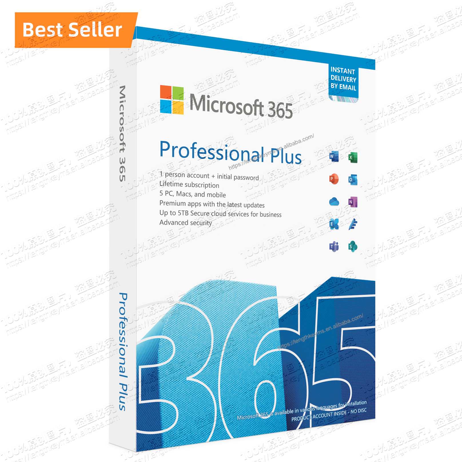 24/7 Online Email Delivery For Office 365 Professional Plus 5 PC/Mac Lifetime Account