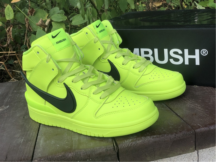 Ambush x Nike Dunk High ''Fluorescent Green''