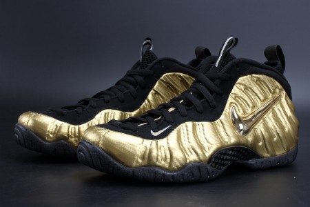 Air Foamposite Pro Metallio Gold Black mens
