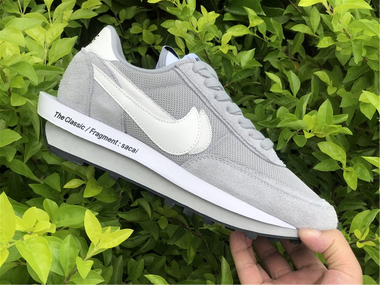 Fragment x Sacai x Nike LD Waffle ''White Grey''