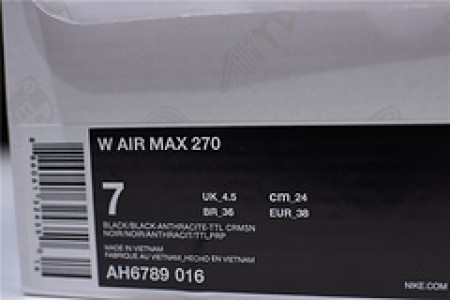 Nike womens Air Max 270 blackpurple