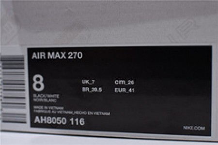 Nike Air Max 270 Mens CasualShoes Black/Anthracite/White