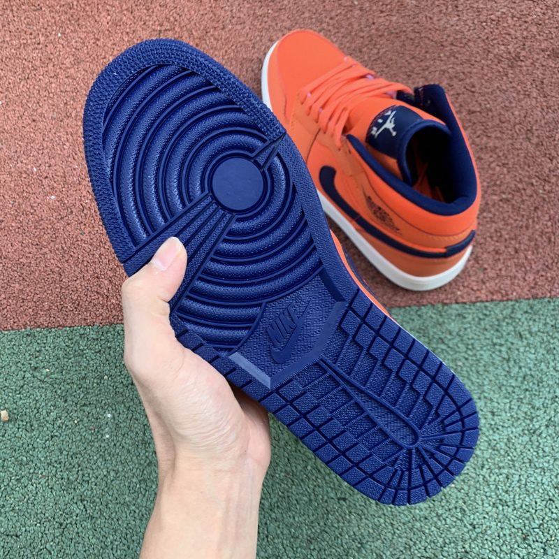 Jordan 1 Mid Turf Orange Blue Void