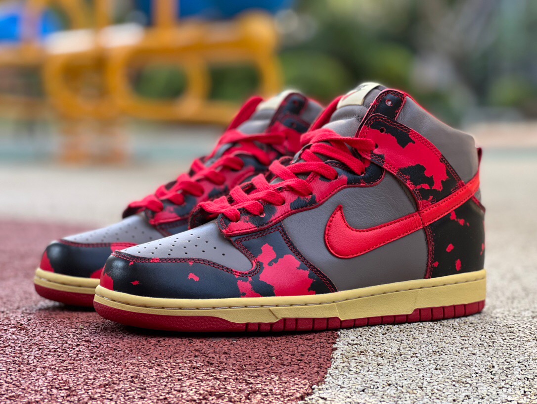 Nike Dunk High 1985 Red Acid Wash