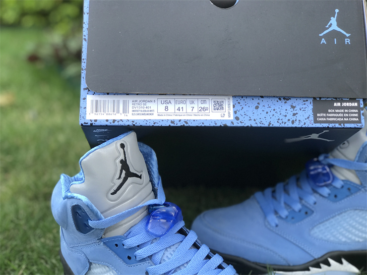 Air Jordan 5 UNC North Carolina Blue
