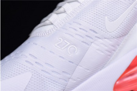 NIKE mens AIR MAX 270 WHITE HOT PUNCH