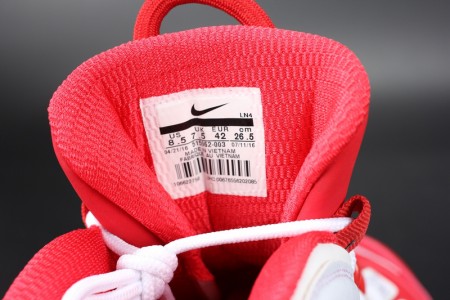 Supreme x Nike Air More Uptempo Varsity Red/White mens