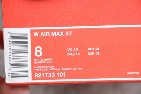 Nike womens Air Max 97 whiteorange flower