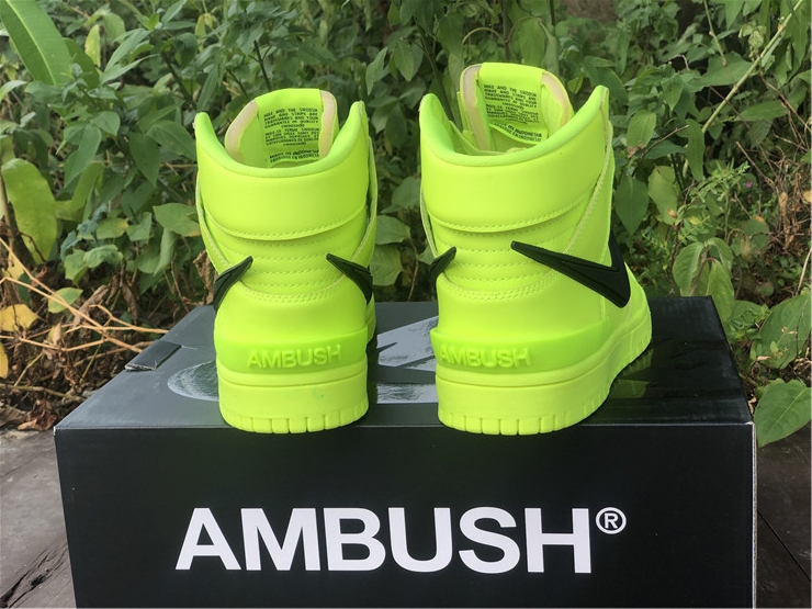 Ambush x Nike Dunk High ''Fluorescent Green''