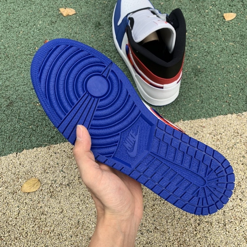 Jordan 1 Mid Rush Blue University Red