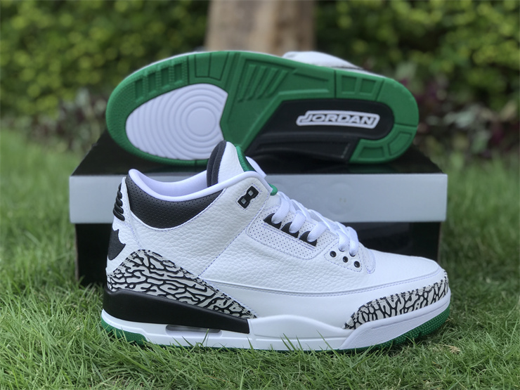 Air Jordan 3 Oregon White, Black and Green Ducks