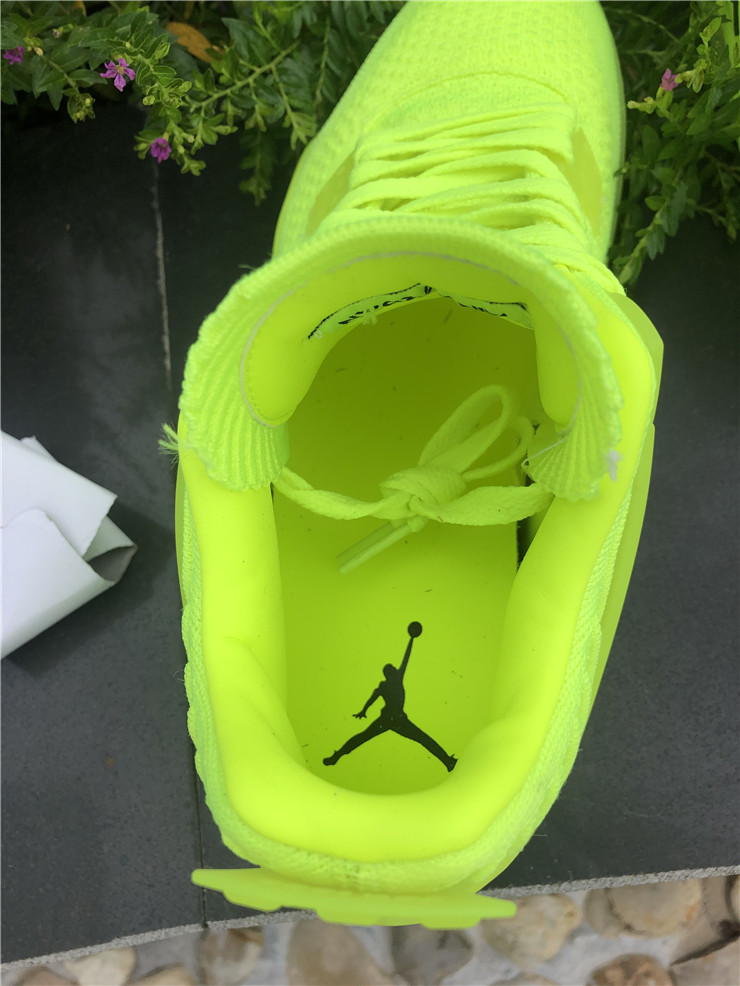 Air Jordan 4 Flyknit Fluorescent Green