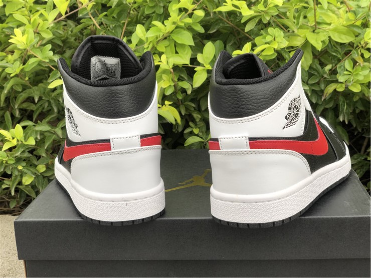Air Jordan 1 Mid Red White Black