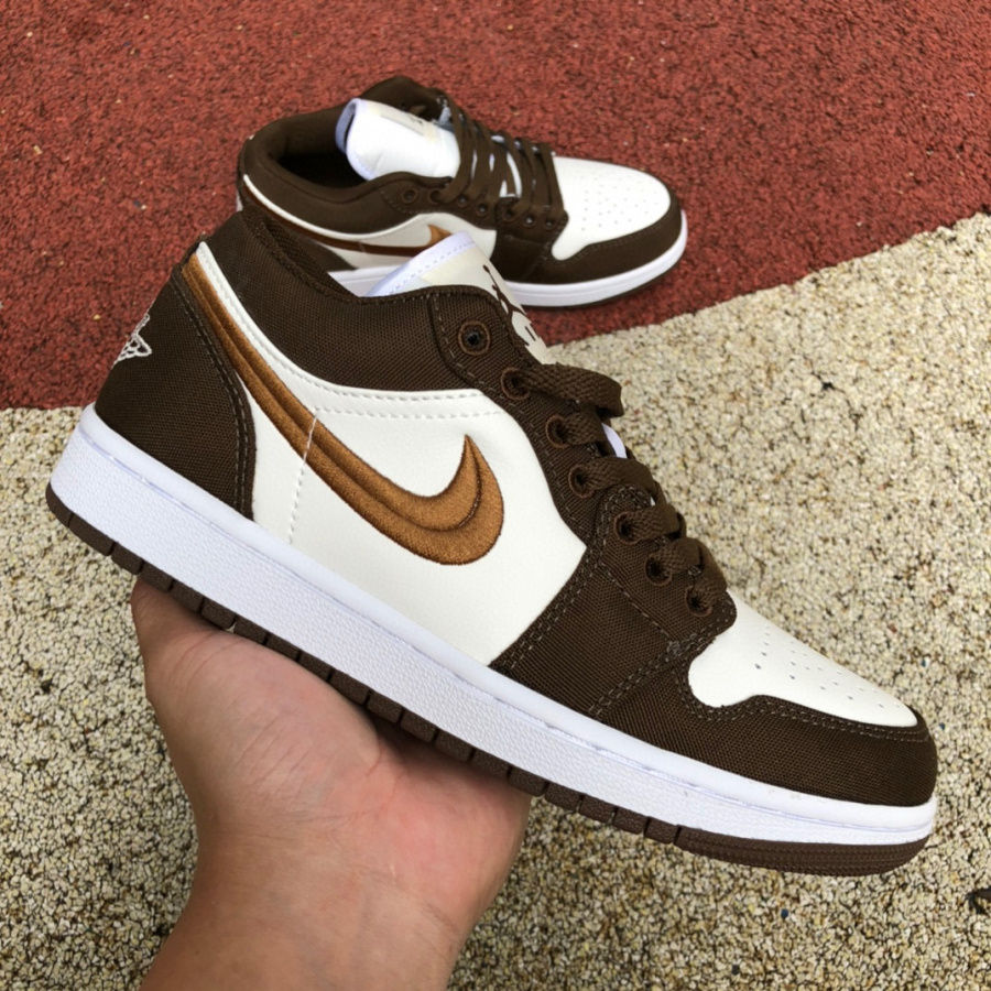 Air Jordan 1 Low SE Brown Canvas