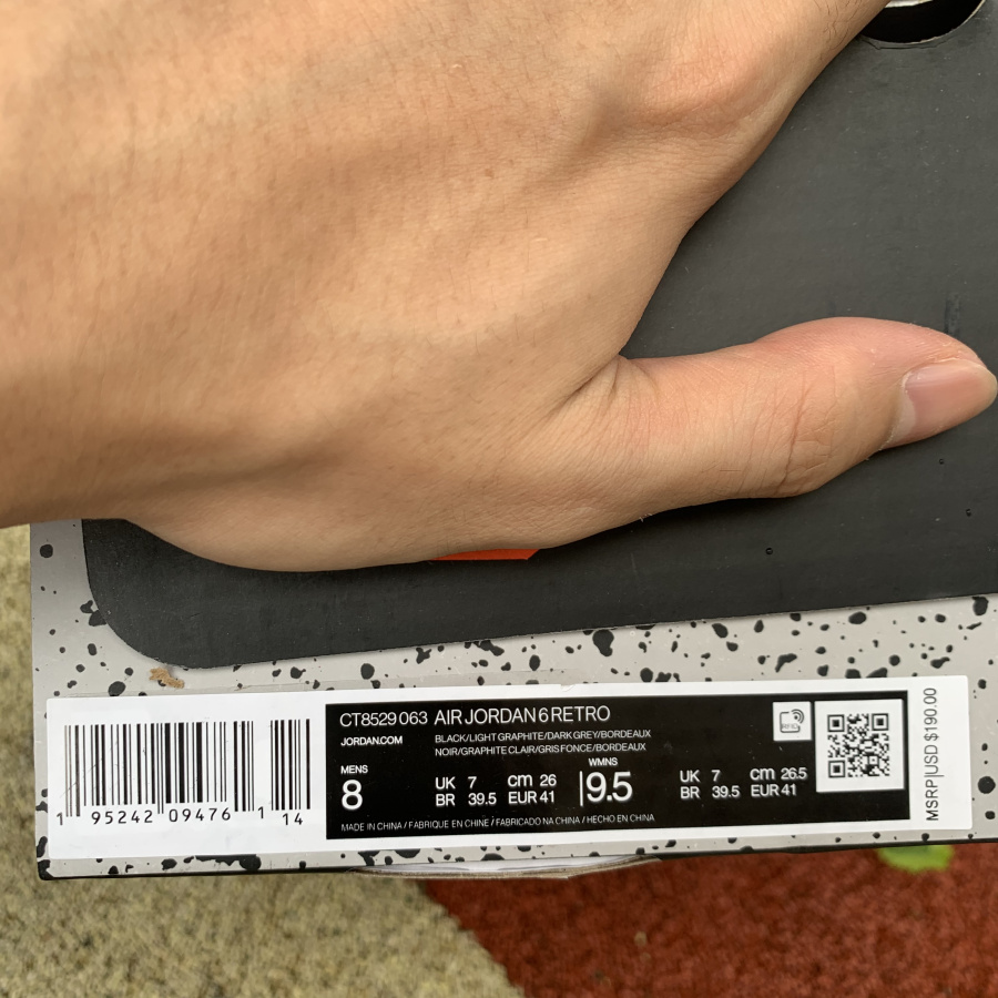Air Jordan 6 Retro 'Bordeaux' GS