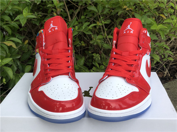 Air Jordan 1 Mid ''White Red''