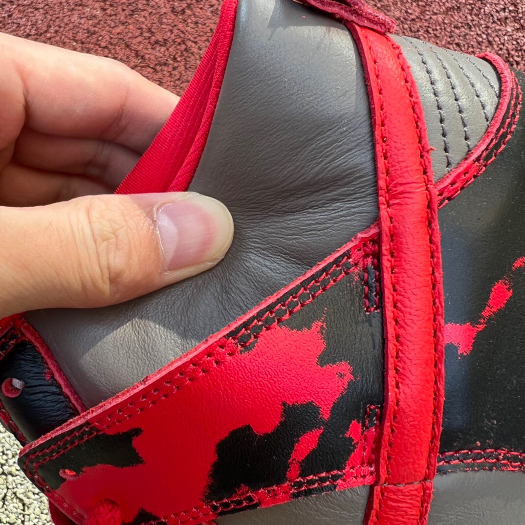 Nike Dunk High 1985 Red Acid Wash