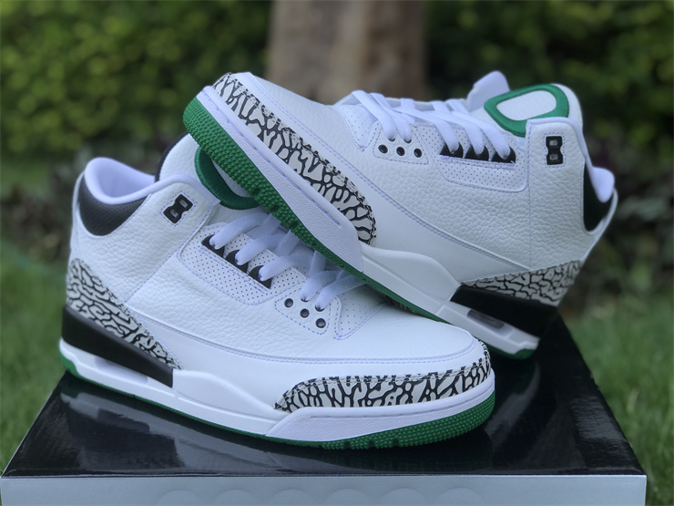 Air Jordan 3 Oregon White, Black and Green Ducks