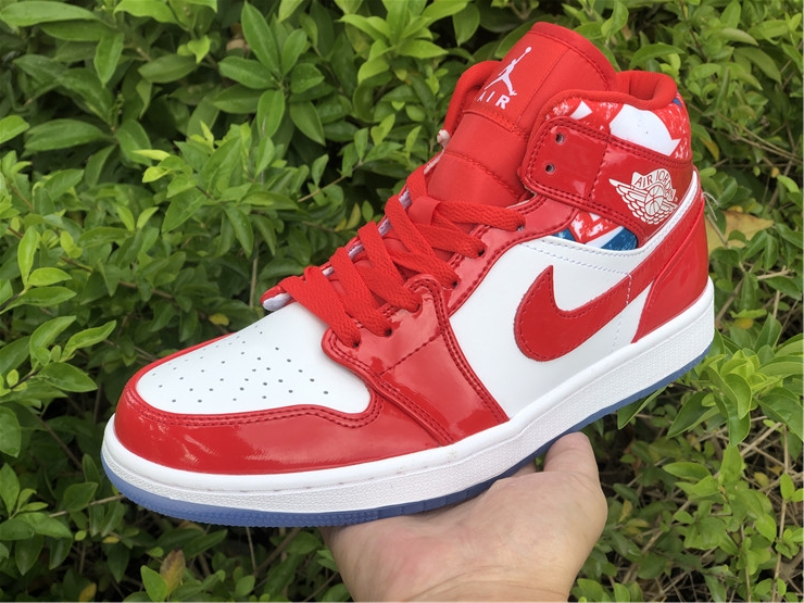 Air Jordan 1 Mid ''White Red''