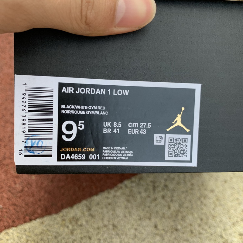 Air Jordan 1 Low Brushstroke Swoosh Black
