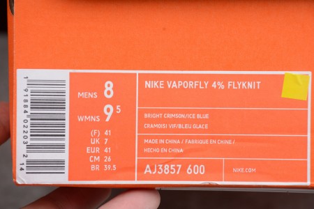 Nike Vaporfly 4% Flyknit 'BrightCrimson'