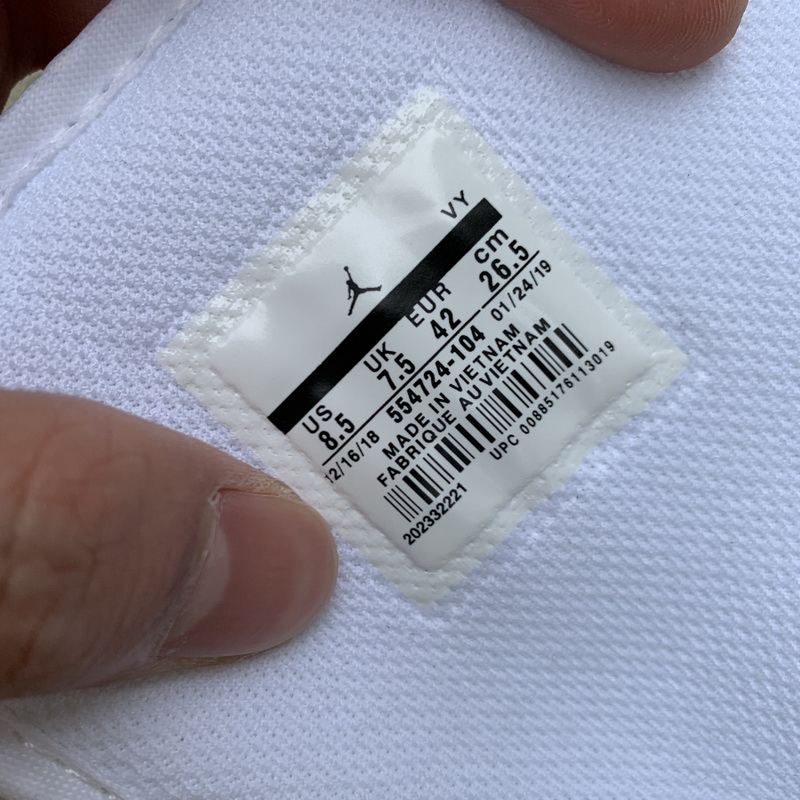 Jordan 1 Mid Triple White