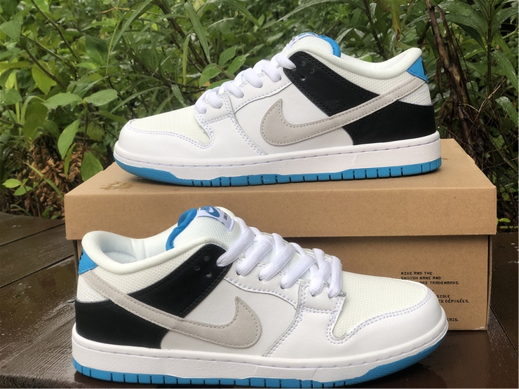 Air Jordan 1 SB Dunk Low ''White Black Aurora Blue''