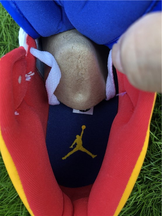 Air Jordan 1 Mid Royal Blue Laser Orange