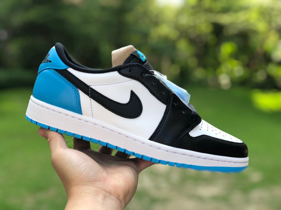 Air Jordan 1 Low OG UNC AJ1 Low-top black, white, and blue