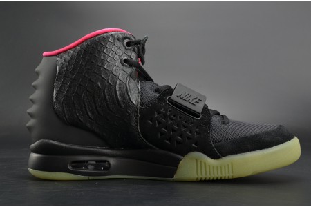 NIKE AIR YEEZY 2 SOLAR RED black mens