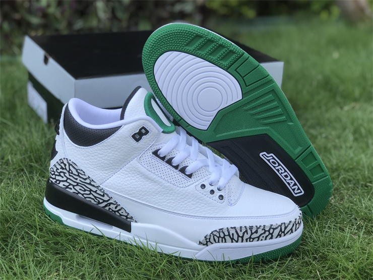Air Jordan 3 Oregon White, Black and Green Ducks