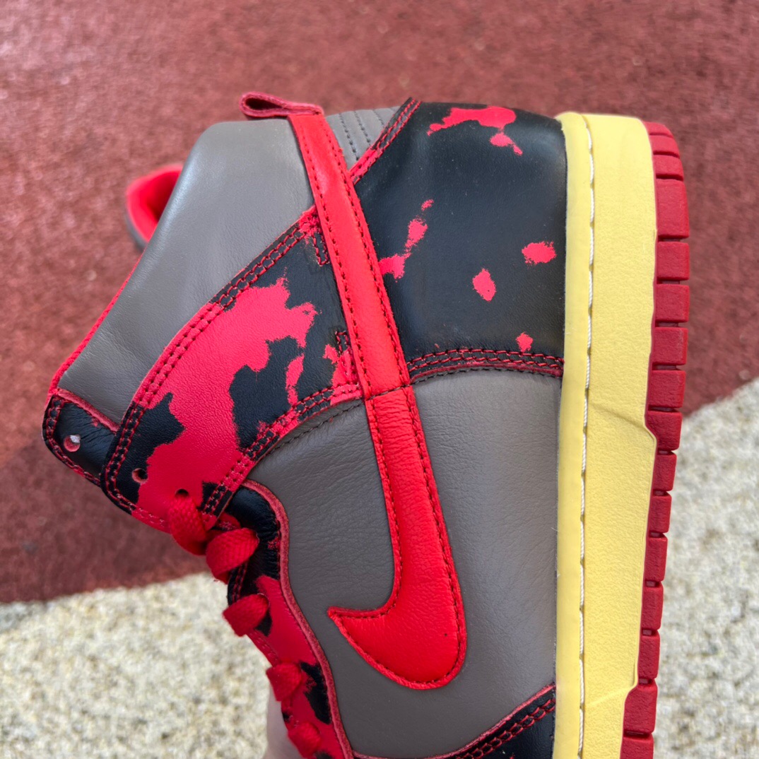 Nike Dunk High 1985 Red Acid Wash