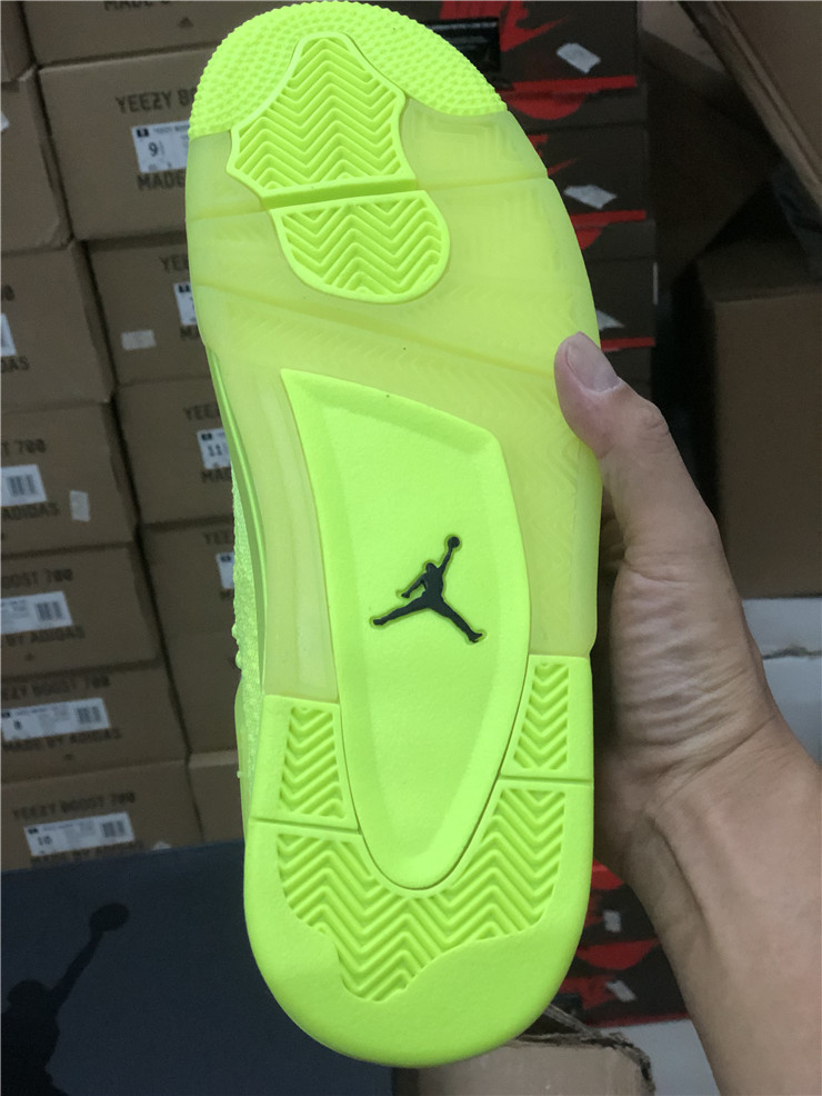 Air Jordan 4 Flyknit Fluorescent Green