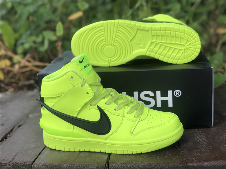 Ambush x Nike Dunk High ''Fluorescent Green''