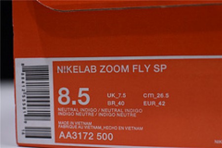 Nike mens Lab Zoom Fly SP grey purple orange